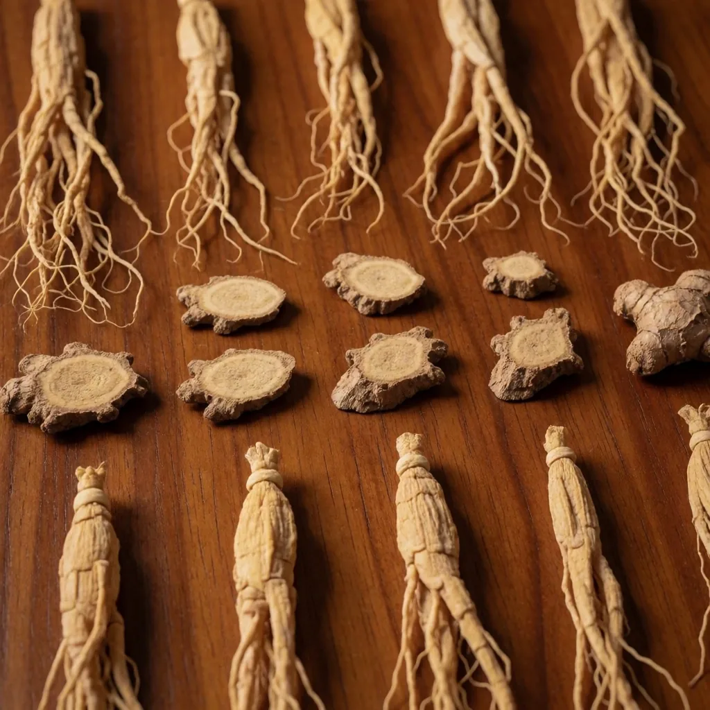Dried botanical ingredients on archive surface